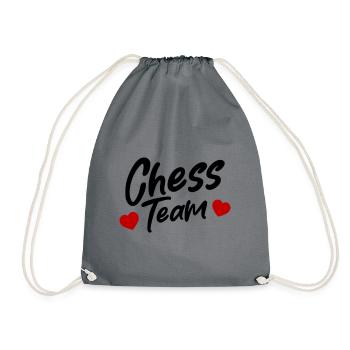 Chess Team - Drawstring Bag - grey - Front