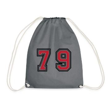 79 Symbole numérique - Sac de sport léger - gris - Devant