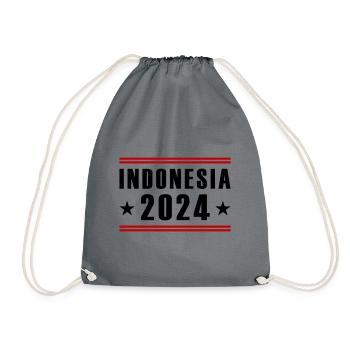 Indonesia 2024 - Turnbeutel - Grau - Vorne