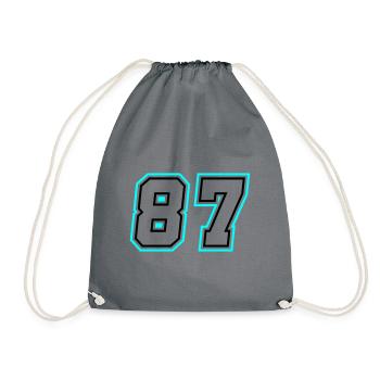 87 Nombre symbole - Sac de sport léger - gris - Devant
