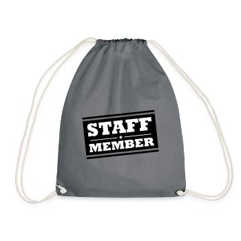 Membres du personnel - Sac de sport léger - gris - Devant