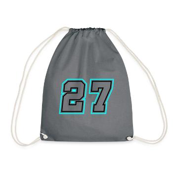 27 nombre symbole - Sac de sport léger - gris - Devant