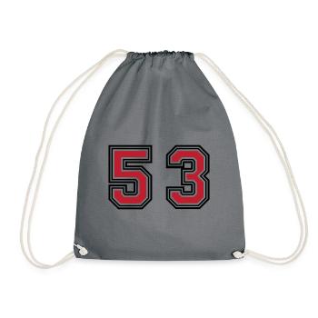 53 Symbole numérique - Sac de sport léger - gris - Devant