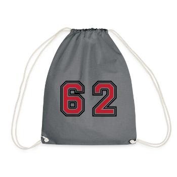 62 Symbole numérique - Sac de sport léger - gris - Devant