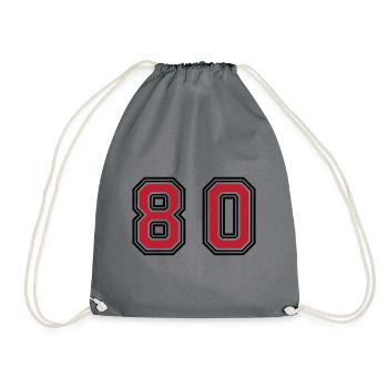 Symbole numérique 80 - Sac de sport léger - gris - Devant