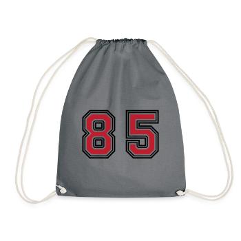 85 Symbole numérique - Sac de sport léger - gris - Devant