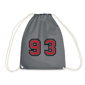 93 Symbole numérique - Sac de sport léger - gris - Devant