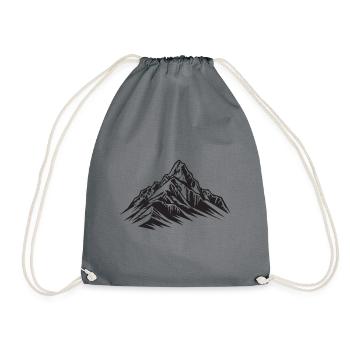 Montagnes de symboles - Sac de sport léger - gris - Devant