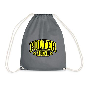 Polterabend Junggesellenabschied - Turnbeutel - Grau - Vorne