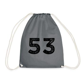 Maillot à 53 numéros - Sac de sport léger - gris - Devant