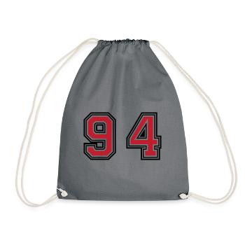 94 Symbole numérique - Sac de sport léger - gris - Devant
