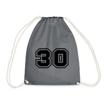 30 nombre symbole - Sac de sport léger - gris - Devant
