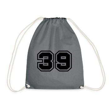 39 number symbol - Drawstring Bag - grey - Front