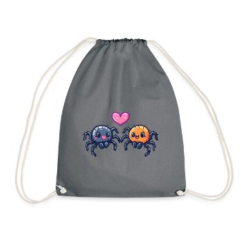 Couple de tarentules Amour Araignée Amoureuse - Sac de sport léger - gris - Devant