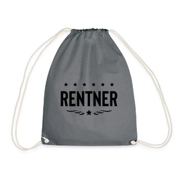 Rentner Rente - Turnbeutel - Grau - Vorne