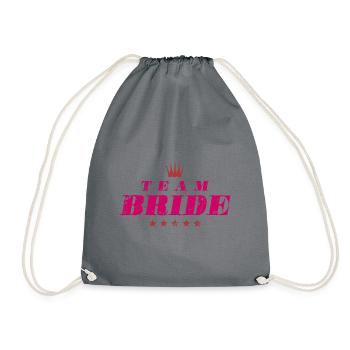 Devis de mariage de l’équipe de la mariée - Sac de sport léger - gris - Devant