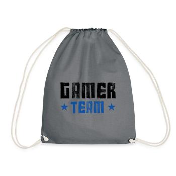 Gamer Team - Turnbeutel - Grau - Vorne