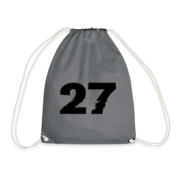 27 Numéro - Sac de sport léger - gris - Devant