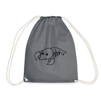 Homard Comic Animal - Sac de sport léger - gris - Devant