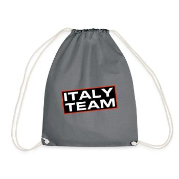 Italy Team - Drawstring Bag - grey - Front