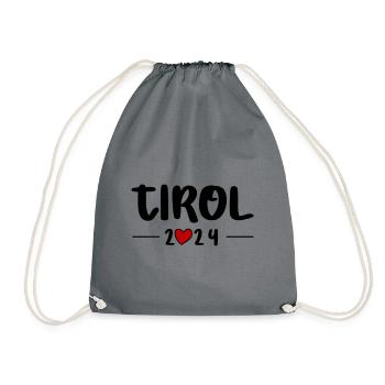 Tyrol 2024 Heart Journey - Drawstring Bag - grey - Front