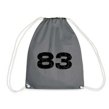 Maillot à 83 numéros - Sac de sport léger - gris - Devant