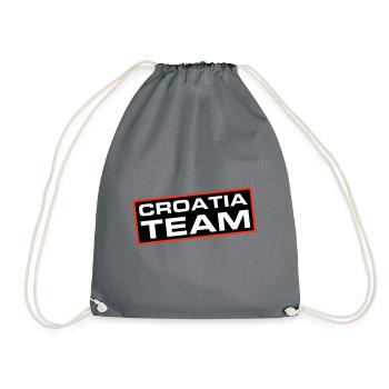Croatia Team - Drawstring Bag - grey - Front