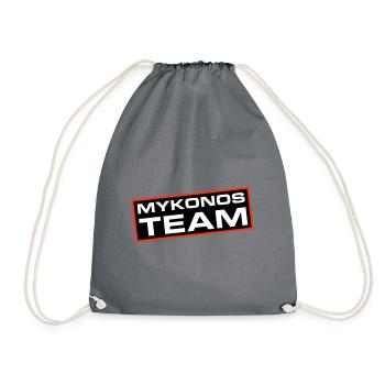 Mykonos Team - Drawstring Bag - grey - Front