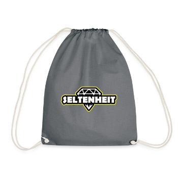 Seltenheit Diamant Spruch Motto - Turnbeutel - Grau - Vorne