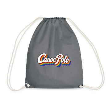 Canoe Polo - Kanupolo - Sport - Paddeln - Paddel - Turnbeutel - Grau - Vorne