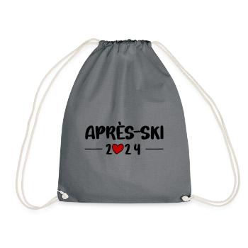 Après Ski 2024 Heart Trip - Drawstring Bag - grey - Front