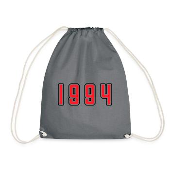 1994 Jahr Geburtstag - Turnbeutel - Grau - Vorne