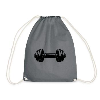 Dumbbell Gym Symbol Workout - Sac de sport léger - gris - Devant