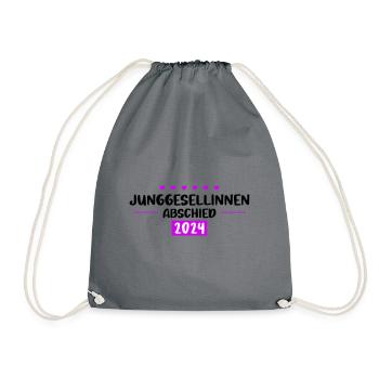 Bachelorette Party 2024 - Drawstring Bag - grey - Front