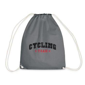 Cycling Team - Drawstring Bag - grey - Front