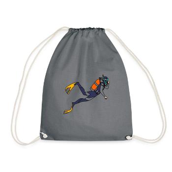 Les plongeurs - Sac de sport léger - gris - Devant