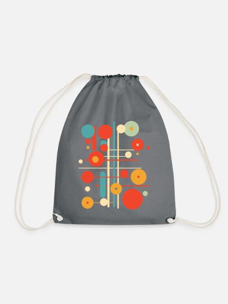 Sixties Design - Turnbeutel - Grau