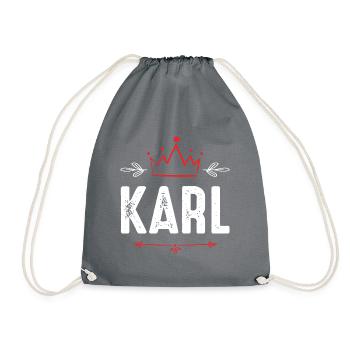 Karl - Turnbeutel - Grau - Vorne