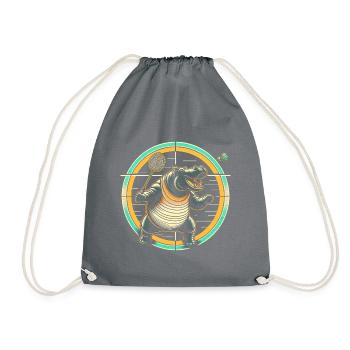 Shuttlecock - Drawstring Bag - grey - Front