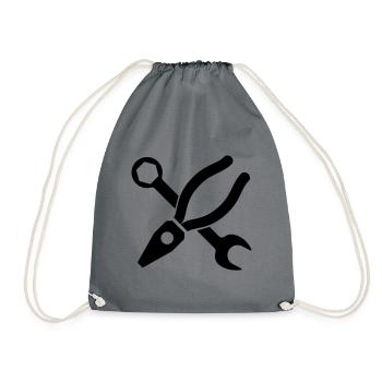 Icône de pince - Sac de sport léger - gris - Devant
