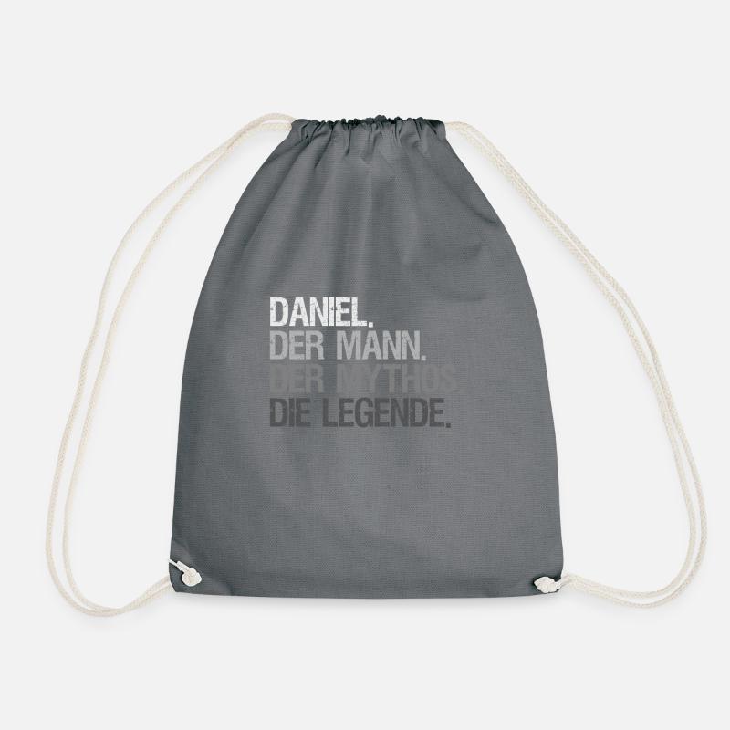 Vorname Daniel - Turnbeutel - Grau