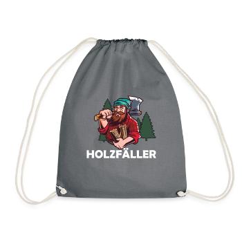 Holzfäller - Turnbeutel - Grau - Vorne