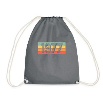 Year 1977 - Drawstring Bag - grey - Front