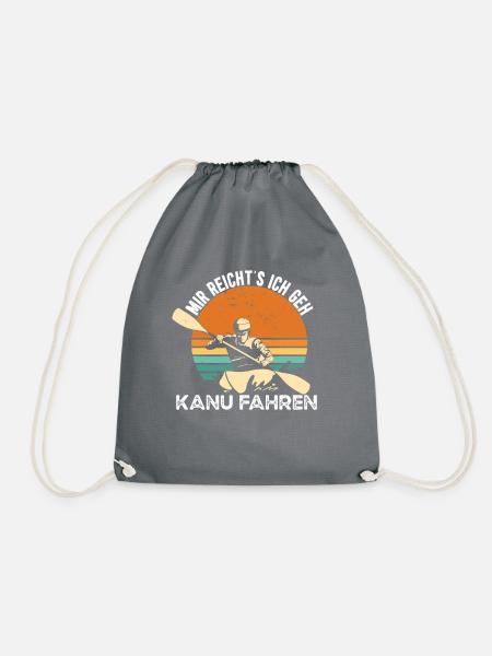 Ich geh Kanu fahren - Turnbeutel - Grau