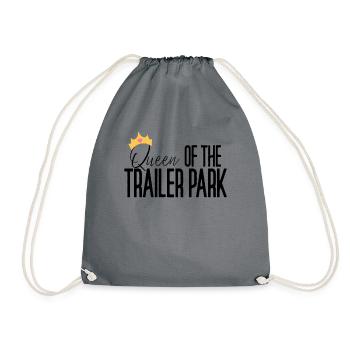 K�nigin des Trailer Park Redneck White M�ll - Turnbeutel - Grau - Vorne