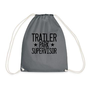 Trailer Park Supervisor Redneck White M�ll - Turnbeutel - Grau - Vorne