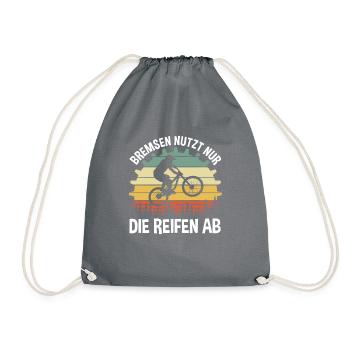 Bremsen nutzt nur die Reifen ab - Turnbeutel - Grau - Vorne