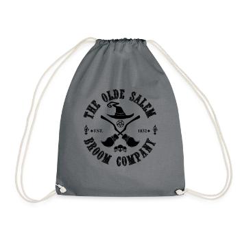 Die Olde Salem Broom Company Est 1832 Salem Witch - Turnbeutel - Grau - Vorne