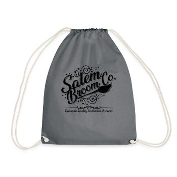 Salem Broom Co Halloween Hexe Salem Broom Company - Turnbeutel - Grau - Vorne