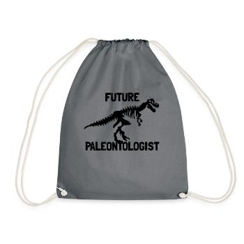Zuk�nftiger Pal�ontologe Jungen T-Rex Pal�ontologe - Turnbeutel - Grau - Vorne